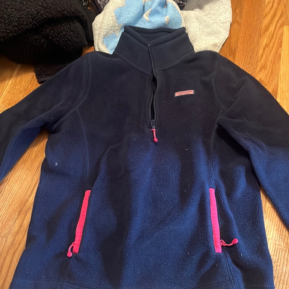 Vineyard vines fleece quarter zip pullover